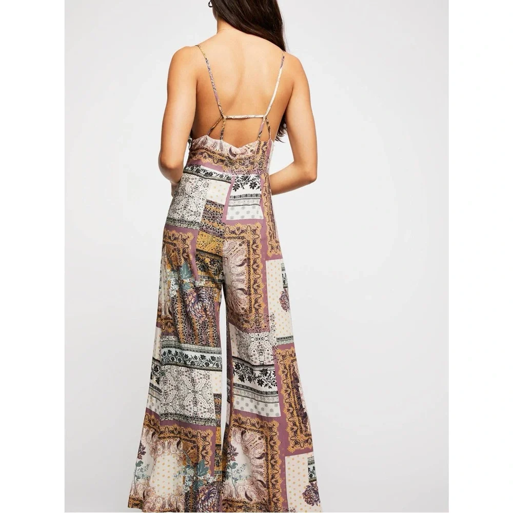 Free People Margarita Patchwork Jumpsuit - Picture 2 of 10